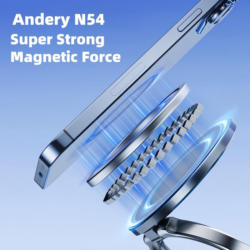 360° Adjustable Vacuum Magnetic Phone Holder, Suction Cup Phone Mount for Magsafe, Portable Cell Phone Holder for Car,Makeup/Gym/Mirror, Fit for All Iphone Iphone 11 and Above